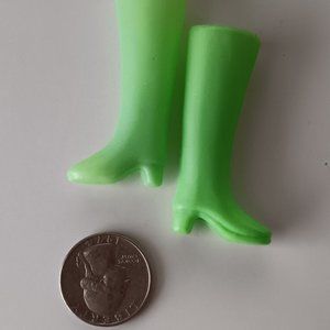 Vintage 1980s Mattel Barbie doll tall green boots